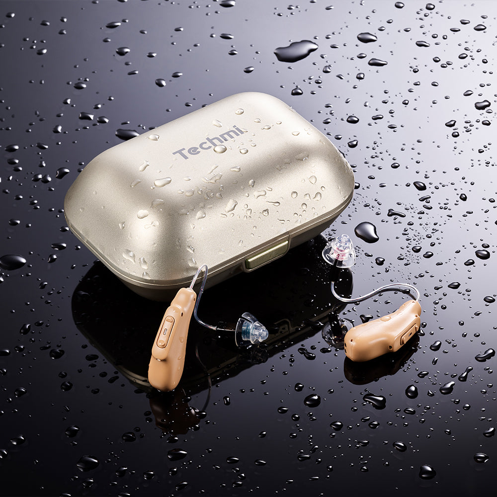 Bluetooth RIC Hearing Aids – Techmi BasePro Beige Series – Techmi